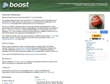 Tablet Screenshot of boost.org